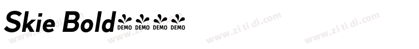 Skie Bold字体转换
